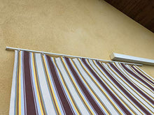 Tenda da Sole per Esterno a Righe con Anelli e Ganci Misura 140x300cm PRONTA all'Uso Made in Italy