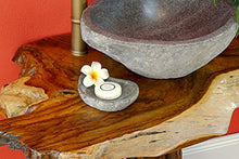 Kinaree Lavabo in legno di radice di teak – 100 cm in legno massiccio in stile rustico per un eccezionale spazio di lavaggio in bagno