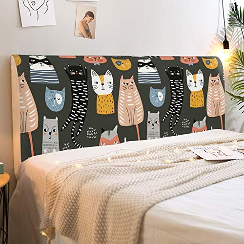 YTGH Copertura Testiera Letto, Elastica all-Inclusive Protezione Copri, Adatto per Rivestimento Decorativo Antipolvere dello SchienaleB-150CM