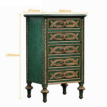 Cassettiere Cassettiera In Legno Massello In Legno Massello Cassettiera Camera Da Letto Cabinet Di Stoccaggio Luce Lusso Verde Retrò Cassettiera Cassettiera Semplice Armadietto Soggiorno Decorazione A