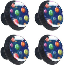 Spazio fantastico per pianeti e lune Pomelli per Porta Set di 4 Pomelli per Mobili Manopole per Cassetti Cucina Armadio Vetro
