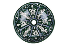 Baila – Lavabo Talavera fatto a mano – Cerames | Vasca 36 x 13 cm | Lavabo da appoggio messicano in ceramica per bagno ospiti...
