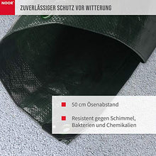Tela cerata Noor PP / PE, verde, 3,00 x 3,00 m