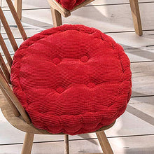 Xpnit - Cuscino per sedia, quadrato, rotondo, 10 cm di spessore, cuscino per sedia da pranzo, cuscino per schienale (45 x 45 x 10 cm, rosso)
