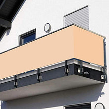 85x400cm Schermo Privacy Frangivista Balcone Frangivento Anti-UV Telo Oscurante Impermeabile Giardino terrazza Recinzione Copertura 50cm Occhiellato per Protezione con Fascette e funi/Colore Crema
