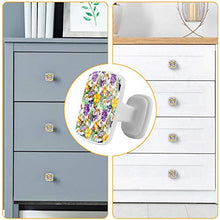 Set di 4 maniglie rotonde per armadio da cucina, credenza, cassettiera, cassettiera, con viti, per cucina, credenza, armadio, bagno, armadio, teschio, foglia di farfalla
