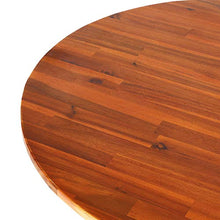 Deuba Tavolino Alto Pieghevole Legno di Acacia Ø 78 x 110cm Tondo Tavolo da Giardino Balcone Richiudibile