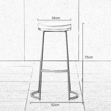 SHUYU Sgabelli da Bar Cucina, Sedia da Pranzo, Sedia da Bar Minimalista nordica, Supporto per Struttura in Metallo, Pelle PU, per bancone da Cucina e sgabelli da Bar per la casa