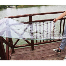 YJFENG Telone Impermeabile, Pannello per Tende Impermeabile per Esterni con Angoli in Gomma, PVC Trasparente da 0,3 Mm, Bordo Verde, per Tettoia da Giardino (Color : Chiaro, Size : 1X1.5M)