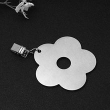 Yardwe 4Pcs Tovaglia Pesi in Acciaio Inox a Forma di Fiore di Copertura di Tabella Morsetti Pesi Runner Ciondolo Clip di Grucce per Esterno Picnic Cena Tovaglia della Decorazione 2. 5