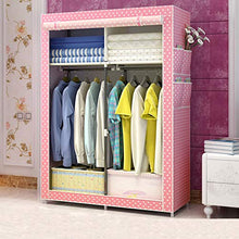 Rollsnownow - Armadietto in tela per camera da letto con asta appendiabiti, 105 x 45 x 170 cm B