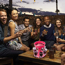 TINGYIN 6 Dispenser per Bicchieri e Supporto portabevande liquidi di riempimento Giochi Bevande Cocktail da Bar con Slogan smontato portabottiglie Portatile Tazza in Acrilico Pezzi