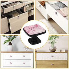 Pink sakura falling petals background Pomelli per Porta Set di 4 Pomelli per Mobili Manopole per Cassetti Cucina Armadio Vetro