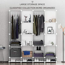 Pezzo di plastica di immagazzinaggio Armadi Armadio guardaroba semplice Assemblato Composizione Armadio (2 stili) HAODAMAI (Size : 183x47x165cm)
