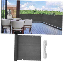 Fence Privacy Screen reticolato nero UV Blocco un'ombreggiatura schermo recinto di copertura con cavo, Scherma maglia per il piazzale esterno Farm Usa 5M * 1M