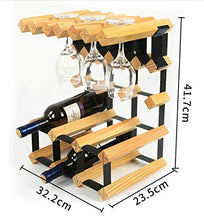 Semplice e Creativo Portabottiglie in Legno Massello Semplice e Creativo Portabottiglie Semplice e Creativo Decorazione Creativa Bicchiere da Vino Ristorante Europeo Semplice e Creativo Portabottigli