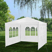 HG® Tenda da giardino 3 x 3 m, impermeabile, per campeggio, eventi, con tubi in acciaio, materiale stabile e di alta qualità