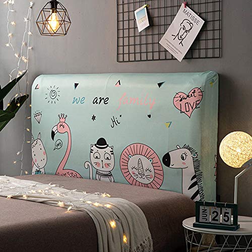 Copritestiera Letto Copertura/Copri Testata Letto Matrimoniale Singolo Fodera Elastica Protezione, Coprire Antipolvere in Cotone Cover Addensare AntiGraffio Cuscino (Color : N, Size : 170-190cm)