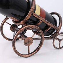 JUSTDOLIFE Scaffale di bottiglia di vino decorativo del supporto del vino della Tabella del ferro del supporto decorativo del vino per la casa