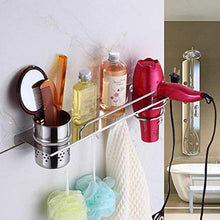 AINIYF Bagno Mensola da Bagno Doccia Organizzatore a Parete in Acciaio Inox Punch Asciugacapelli Barrel Rack Fence collegare (Dimensioni: 380x105x100mm)