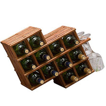 WEI-LUONG Titolare Wine Rack Bottiglia di Vino casa di Legno Solido Vino Shelf Wine Rack