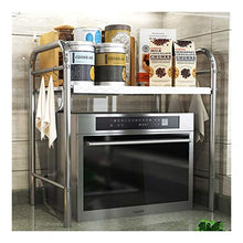 &ripiano di stoccaggio Ripiani da cucina, ripiano for forno a microonde in acciaio inossidabile Ripiano for utensili da cucina e ripiano for forno Ripiano doppio ripiano -2 strati Scaffale di finitura