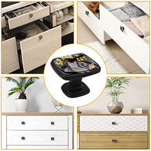 Simpatico gatto spaziale Pomelli per Porta Set di 4 Pomelli per Mobili Manopole per Cassetti Cucina Armadio Vetro