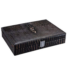 SMEJS Caso di Corsa del Sigaro, Portatile Pelle Cigar Humidor Cedar Wood Storage Case Cigar Box di Legno