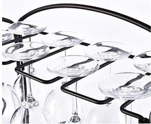 OUGEA Porta Bottiglie Vino,Porta Bottiglie retrò in Ferro battuto espositore per Bicchieri Vino Tavolo Accessori per Porta Bottiglie per Cucina Ristorante e Bar Bronzo