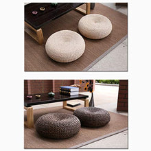 Tatami-Cuscino per sedile piatto in paglia lavorata a mano,Giardino Sala da pranzo Decorazioni, realizzato a mano,cuscino per yoga, cuscino da meditazione per la casa All'aperto Facile da trasportar