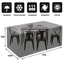 STZYY Fodere per mobili da Giardino, Robusta Copertura Antipolvere per Patio, Telo da Esterno Resistente Antivento Anti-UV per Tavolo da Picnic Fodera Pratica, Coulisse Regolabile, Nero, 166x150x7
