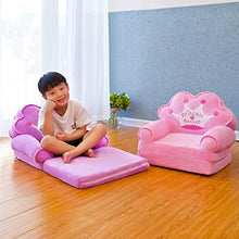 MeiMei Piccolo sofà Pieghevole Sveglio del Fumetto di Seat del Bambino Sveglio Amovibile del Bambino smontabile e di Seat Sgabello del Bambino (Color : Pink)