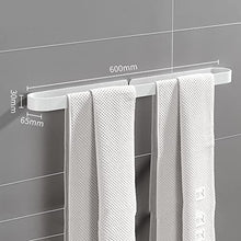 Bagno portasciugamani verniciato bianco bagno monoforo portasciugamani sospeso pugno-libero asciugamano appeso asta appendiabiti rack 60 cm