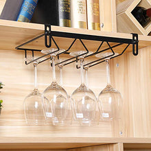 Arte del Ferro Vino Cremagliera di Vetro Moderno 12 Pollici Portabicchieri da Vino semplicità Elegante Cucina caffè Decorazione della Casa Appeso Cremagliera del Vino Nero Bianco Oro
