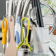 LYM &ripiano di stoccaggio Mensole da Cucina, Scolapiatti Scolapiatti Portautensili Multifunzione Scaffale Nano Scaffale -3 Piani Scaffale di Finitura (Color : 1#)