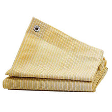 Mokyler - Telo parasole in rete resistente per protezione solare, con occhielli per piante, balcone, 2 x 3 m, colore: Giallo