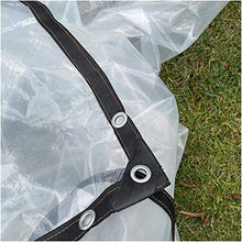 ZXHQ Telone Giardino Impermeabile 4x4m, Teloni Impermeabili Occhiellati Trasparenti, Telo di Protezione Trasparente Multiuso Resistente UV per Gazebo Balcone Camper