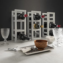 ARHome Portabottiglie Vino, 38.8 x 14.4 x 14.4, Grigio Chiaro, Cantinetta componibile, Made in Italy