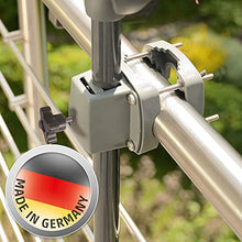 Sopporto ombrellone 4smile ringhiera balcone Sunnyboy - ombrelloni fino a Ø 2m - Made in Germany Porta ombrellone da balcone
