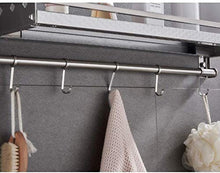 HYJMJJ Great Coat Ganci, Bagno Rack Mensola da Bagno 304 Parete in Acciaio Inox Montaggio a ripiano Mensola Bagno Tieni la Grande Vita.