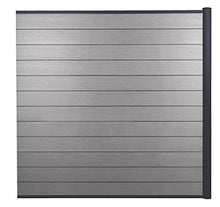 Mendler Pannello supplementare frangivento Privacy Sarthe WPC Alluminio Premium 185cm Grigio