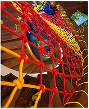 WEIFAN Rete di Sicurezza Colorata, Arrampicata Scala Interna Balcone Anti-Caduta Ponte sospeso Recinzione Giardino Arrampicata Amaca Altalena Rete a Rete