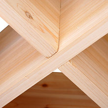 homcom Mobiletto Portabottiglie per Vini e Liquori 24 Bottiglie, 4 Sezioni Legno Naturale, 50 x 26 x 50cm