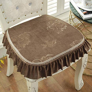 XHNXHN Cuscini per sedie da Pranzo Spessi Europei, Cuscini per sedili Corti in Peluche Cuscini per sedili per Esterni Antiscivolo per Interni Decorazioni per la casa Cuscini per sedie Lavabili con