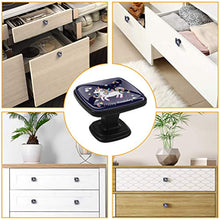 Unicorno carino Pomelli per Porta Set di 4 Pomelli per Mobili Manopole per Cassetti Cucina Armadio Vetro