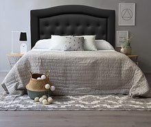 OGI DISEÑO Mod. 167 Testiera imbottita da letto in similpelle (nero, 160 x 120 x 8 cm (letto da 150 cm)