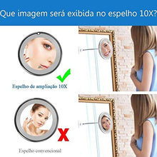 Specchio Specchi per Il Trucco Luci vanità, LED con Forti Ventosa 360 Gradi Girevole