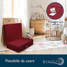 Beautissu Materasso da Campeggio Pieghevole - Materasso Pieghevole Ospiti - Campix 80x195 cm - Soffice Confortevole e Funzionale - Rosso - Materasso Traspirante in Microfibra - Lettino da Viaggio