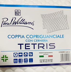 CasseseShop Coprimaterasso PaulWilliams massaggiante Trapuntato (Coppia di federe)