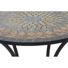 Siena Garden Prato tavola Rotonda, Ferro con Effetto Mosaico, Diametro 70 cm, Multicolore